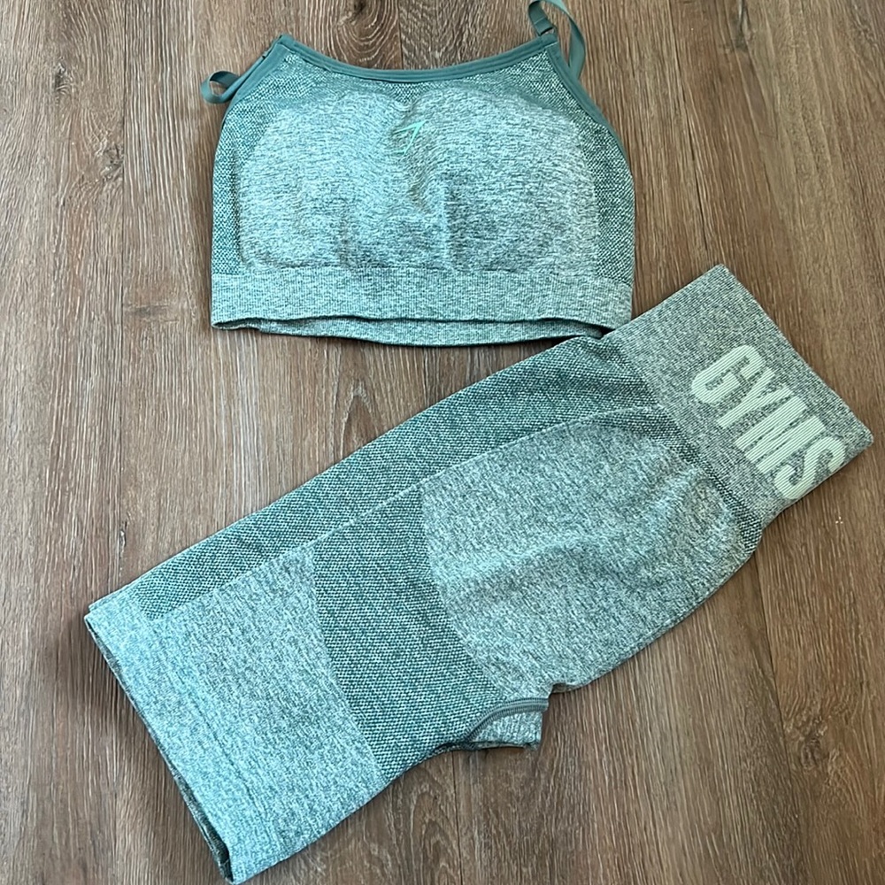 Green Gymshark Set